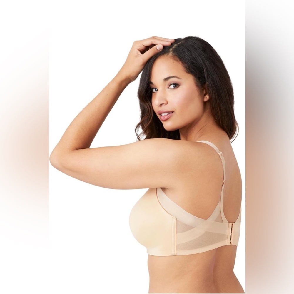 Wacoal ultimate side smoother wire free bra, #852281, color Sand, Size 38DD - Picture 2 of 6